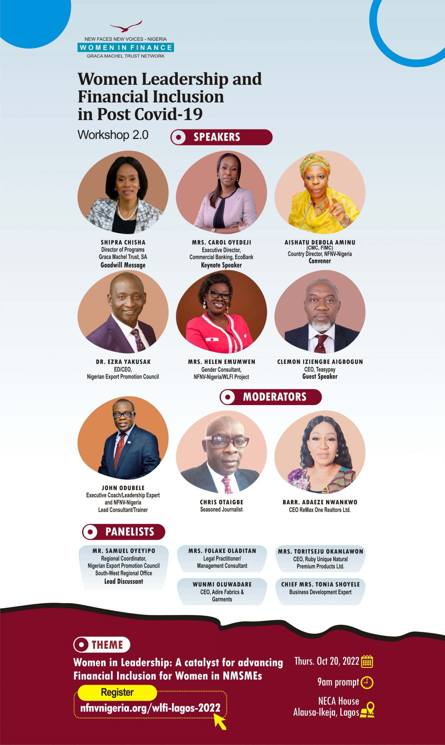 NFNV Nigeria WLFI Lagos 2022 Workshop banner